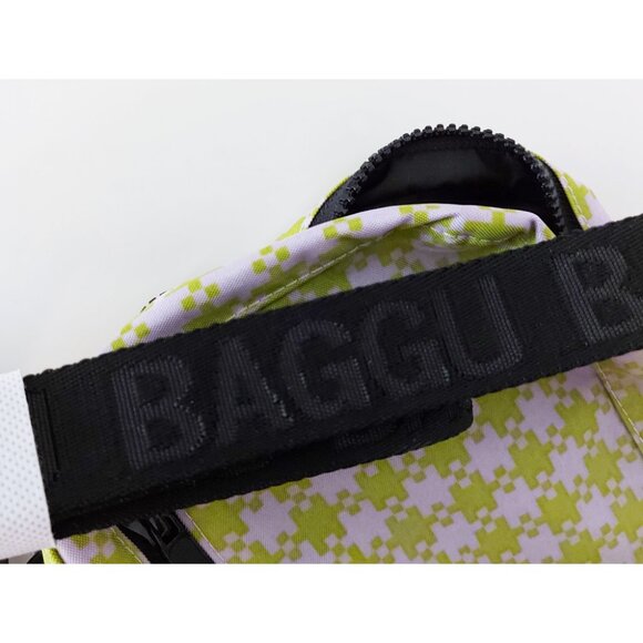 NWT Baggu Sport Crossbody / Pouch - Pink Pistachio Pixel Gingham - discontinued! - Picture 5 of 9